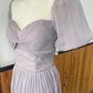 Unique A Line Lilac Chiffon Long Bridesmaid Dress C3887