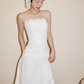 Vintage Mermaid Strapless Satin Lace Long Wedding Dresses C3993