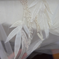 Robe de mariée longue vintage en tulle à bretelles spaghetti et appliques C4014