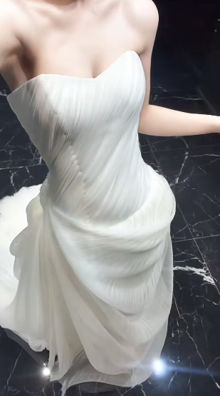 Robe de mariée longue en mousseline de soie, décolleté en cœur, style sirène, unique, C4023