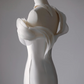 Robe de mariée longue en satin, style sirène, épaules dénudées, élégante, C4109