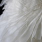 Robe de mariée longue en tulle et perles, style sirène chic, sans manches, C4110