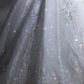 Robe de mariée longue en tulle à sequins et voile, style bal intemporel, C4125