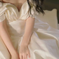Robe de mariée longue en satin à épaules dénudées et élégante C4133