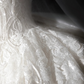 Robe de mariée longue en tulle, dentelle et sequins, manches longues, style bal intemporel, C4137