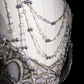 Robe de mariée sirène longue à épaules dénudées et paillettes perlées C4161