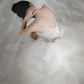 Robe de mariée longue en tulle et perles, jolie robe de bal à bretelles spaghetti, C4173