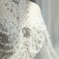 Robe de mariée longue en tulle, paillettes et perles, manches longues, style bal intemporel, C4179