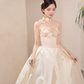 Robe de mariée longue en satin sans étoiles, robe de bal unique, C4192