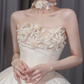 Robe de mariée longue en satin sans étoiles, robe de bal unique, C4192