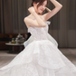 Robe de mariée longue bustier en dentelle, robe de bal de rêve, C4210