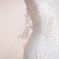 Superbe robe de mariée sirène longue en tulle et dentelle à paillettes C4216
