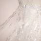 Superbe robe de mariée sirène longue en tulle et dentelle à paillettes C4216