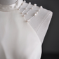 Dreamy A Line Halter Satin Tulle Back With Bow Long Wedding Dresses C4261
