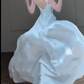 Robe de mariée longue sirène intemporelle en satin et perles C4331