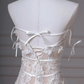 Jolie robe de mariée longue en tulle et dentelle avec bretelles spaghetti et appliques C4385