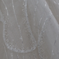 Robe de mariée élégante, col en V, tulle, paillettes, manches courtes, longue, C4391