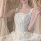 Robe de mariée longue en tulle et dentelle avec voile, robe de bal élégante, C4441