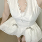 Sweet A Line Halter Satin Lace  Short Homecoming Dress 18th Birthday Outfits C4460