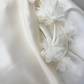 Robe de mariée longue en satin à bretelles spaghetti et style sirène élégante C4477