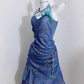 Shiny Mermaid Spaghetti Straps Satin Sequin Short Homecoming Dress 17th Birthday Outfits C4499