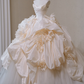 Timeless Ball Gown Strapless Satin Tulle Long Wedding Dresses C4509