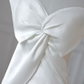 Unique Mermaid One Shoulder Strap Satin Long Wedding Dresses C4511