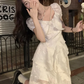 Sweet 17th A Line Satin Ruffles With Short Sleeves Short Homecoming Dress Birthday Outfits C4544