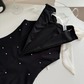 Sweet 18th Black A Line Halter Satin Beads Short Homecoming Dress Birthday Outfits C4547