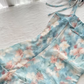 Chic A Line Spaghetti Straps Chiffon Printed Short Homecoming Dress 19th Birthday Outfits C4548