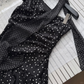 Sweet 16th Black A Line One Shoulder Satin Polka Dots Short Homecoming Dress Birthday Outfits C4550