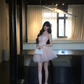 Princess 18th Pink Ball Gown Strapless Tulle Short Homecoming Dress Birthday Outfits C4570