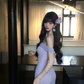 Charming 20th Lilac Mermaid Off The Shoulder Satin Short Homecoming Dress Birthday Outfits C4573