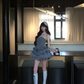 Gray 17th Ball Gown Strapless Satin Short Homecoming Dress Birthday Outfits C4579