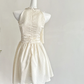 Pretty 19th A Line Halter Satin Beads Short Homecoming Dress Birthday Outfits C4585