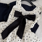 Pretty 17th A Line Sweetheart Satin Polka Dots Beads Short Homecoming Dress Birthday Outfits C4587