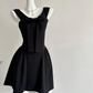 Cute 17th A Line U Neck Satin Short Homecoming Dress Birthday Outfits C4588
