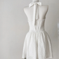 Cute A Line Halter Satin Short Homecoming Dress 22th Birthday Outfits C4594