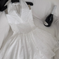 Cute A Line Halter Satin Short Homecoming Dress 22th Birthday Outfits C4594