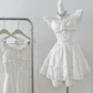 Sweet 16th White A Line Sweetheart Satin Short Homecoming Dress Birthday Outfits C4597