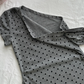 Gray 18th A Line One Shoulder Satin Polka Dots Short Homecoming Dress Birthday Outfits C4598