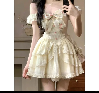 Chic A Line Off The Shoulder Satin Lace Short Homecoming Dress 17th Birthday Outfits C4614