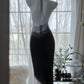 Unique Mermaid Halter Satin Beads Backless Long Prom Dresses Formal Dress C4640