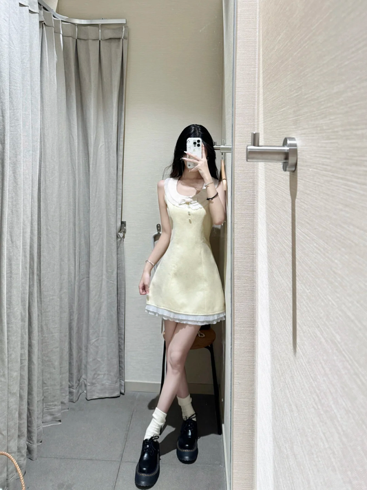 Simple A Line Satin Short Homecoming Dress 18th Birthday Outfits C4699