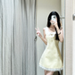 Simple A Line Satin Short Homecoming Dress 18th Birthday Outfits C4699