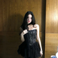 Chic A Line Strapless Tulle Lace Short Homecoming Dress 20th Birthday Outfits C4715