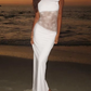 Stunning Mermaid Black Satin Lace Long Prom Dresses Formal Dress C4727