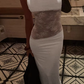 Stunning Mermaid Black Satin Lace Long Prom Dresses Formal Dress C4727