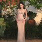 Robe de bal longue plissée en satin et dentelle, sexy, moulante, style sirène, bretelles spaghetti, C4731