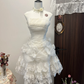 Princess A Line Strapless Satin Lace Beads Short Homecoming Dress 17th Birthday Outfits C4735